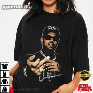 Vintage Chris Brown Middle Finger Graphic T Shirt (4)