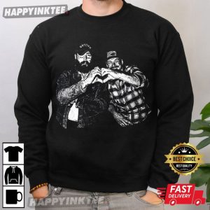 Vintage Post Malone x Morgan Wallen Music Gift T Shirt (3)