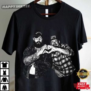Vintage Post Malone x Morgan Wallen Music Gift T Shirt (4)