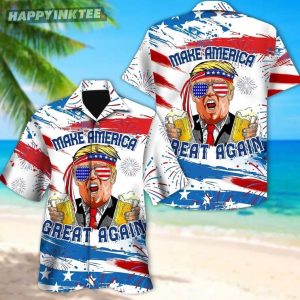 Make America Great Again Donald Trump 4th of July Hawaiian Shirt (1)