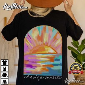 Coconut Girl Sunset Summer Vacation Vibes T-Shirt