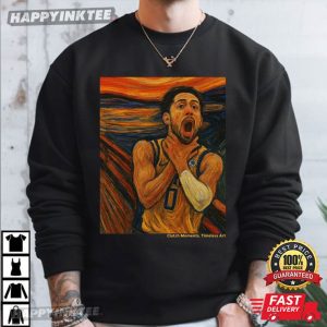 Tyrese Haliburton Reggie Miller Tribute The Scream Art T Shirt (3)