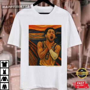 Tyrese Haliburton Reggie Miller Tribute The Scream Art T Shirt (4)