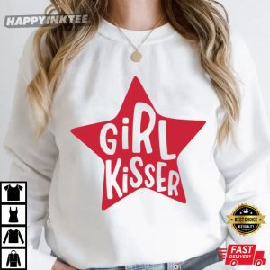 Lesbian Pride Funny Girl Kisser LGBTQ T Shirt (4)