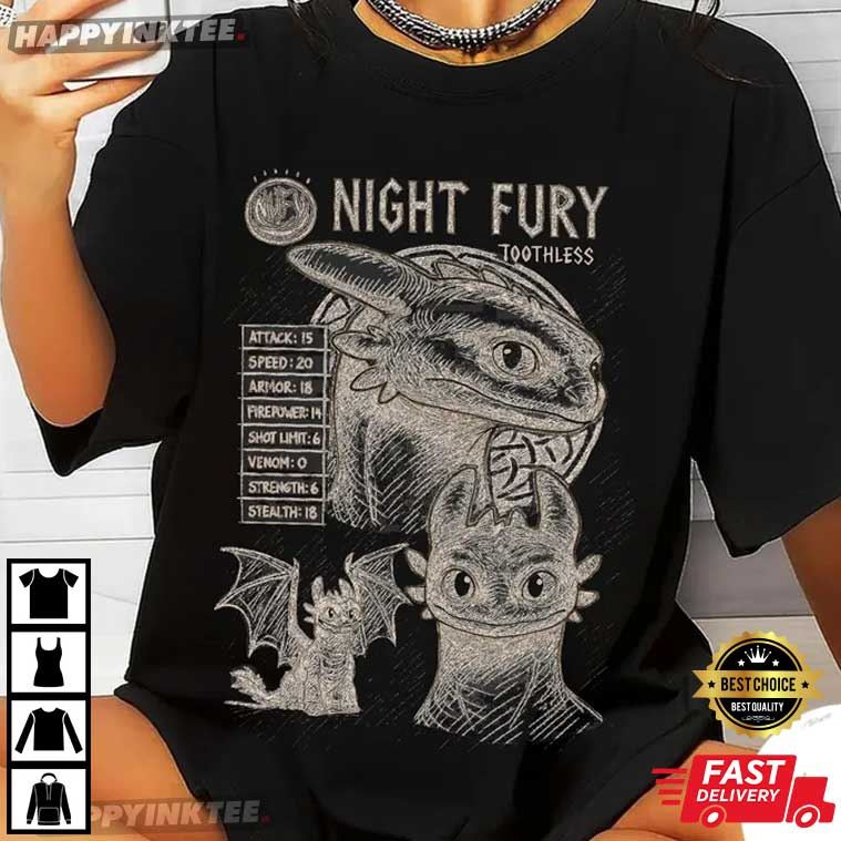 Toothless Night Fury How To Train Your Dragon T-Shirt Toothless Night Fury How To Train Your Dragon T-Shirt