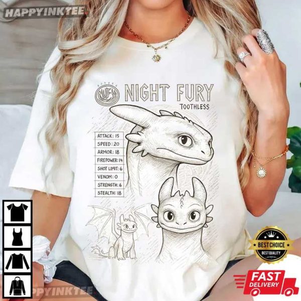 Toothless Night Fury How To Train Your Dragon T-Shirt