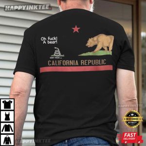 California Republic Bear Gadsden Snake Mashup T-Shirt