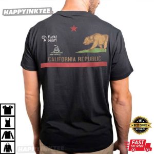 California Republic Bear Gadsden Snake Mashup T Shirt (2)