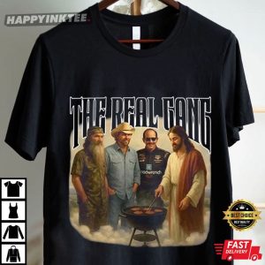 The Real Gang Meetup In Heaven Phil Robertson Dale Earnhardt Toby Keith T Shirt (4)