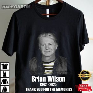 Brian Wilson 1942 2025 Thank You For The Memories T Shirt (1)