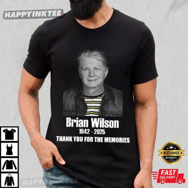 Brian Wilson 1942 – 2025 Thank You For The Memories T-Shirt