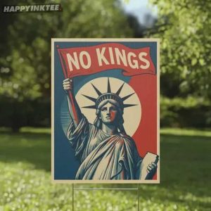 No Kings Liberty Protest Art Poster (2)