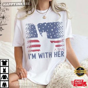 Statue Of Liberty I'm With Her 4th of July Patriotic T Shirt (2)