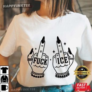 Fuck Ice Middle Fingers FDT T-Shirt