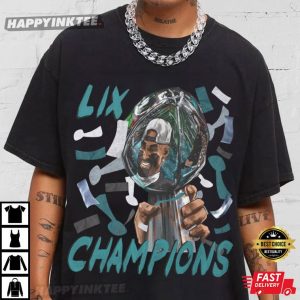 Philadelphia Eagles Super Bowl LIX Champions Confetti Reflection T-Shirt
