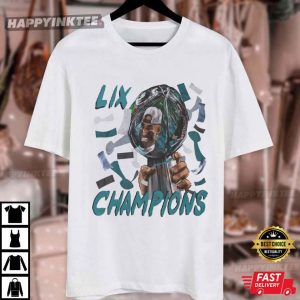 Philadelphia Eagles Super Bowl LIX Champions Confetti Reflection T Shirt (3)