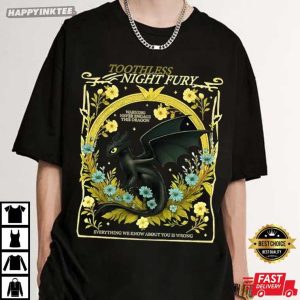 Toothless Night Fury Warning Never Engage This Dragon T Shirt (2)