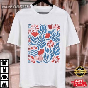 Freedom Democracy Subtle Anti Trump Patriotic T Shirt (1)
