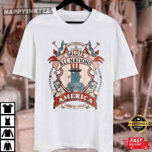 Salute All Nations America Patriotic Sam Eagle Muppets 4th Of July T Shirt (4)