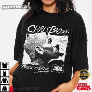 Vintage Chris Brown Breezy Bowl XX Merch Concert 2025 T Shirt (2)
