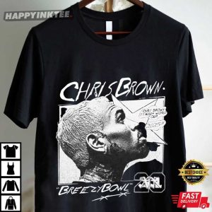 Vintage Chris Brown Breezy Bowl XX Merch Concert 2025 T Shirt (4)
