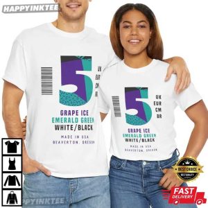 Jordan 5 Grape Sneaker Matching T Shirt (3)