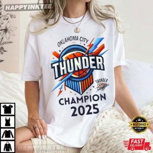 Oklahoma City Thunder Champion 2025 T Shirt (2)