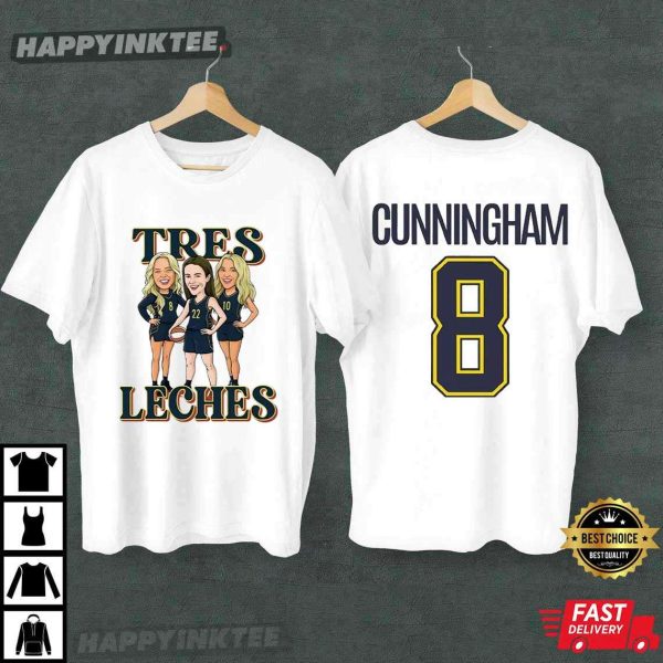 Sophie Cunningham Tres Leches Indiana Fever Basketball T-Shirt