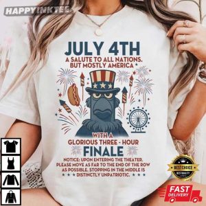 July 4th Patriotic Sam the Eagle Mostly America T Shirt (2)