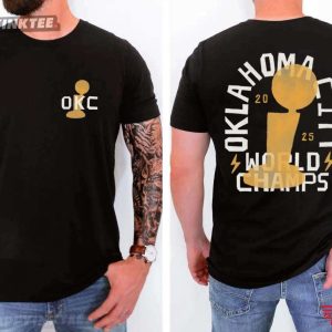 Oklahoma City Basketball World Champs Trophy T-Shirt