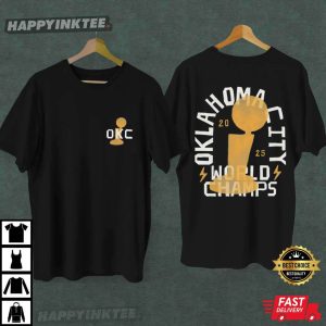 Oklahoma City Basketball World Champs Trophy T Shirt (2)