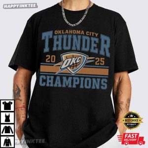 Oklahoma City Thunder Champions 2025 NBA T-Shirt