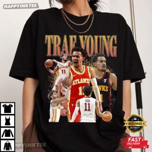 Trae Young Atlanta Hawks Vintage 90s T Shirt (2)