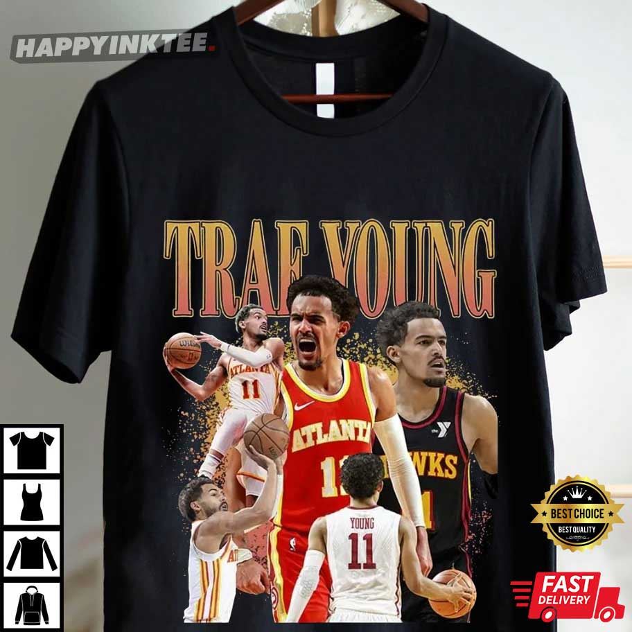 Trae Young Atlanta Hawks Vintage 90s T-Shirt Trae Young Atlanta Hawks Vintage 90s T-Shirt