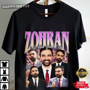 Zohran For New York City Vintage Style Political T Shirt (3)