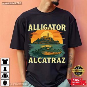 Alligator Alcatraz Everglades Florida Parody Swamp Graphic T Shirt (2)