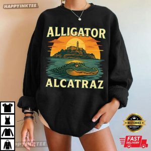 Alligator Alcatraz Everglades Florida Parody Swamp Graphic T Shirt (3)