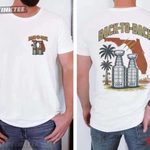 Florida Panthers Champs Back-To-Back Stanley Cup Retro Beach T-Shirt