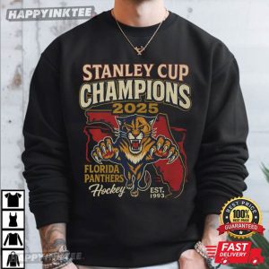 Florida Panthers 2025 Stanley Cup Champions Hockey Fan Gift T Shirt (2)