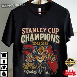 Florida Panthers 2025 Stanley Cup Champions Hockey Fan Gift T Shirt (3)