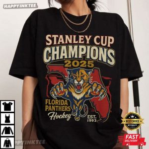 Florida Panthers 2025 Stanley Cup Champions Hockey Fan Gift T Shirt (4)