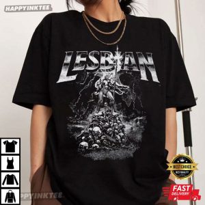 Lesbian Warrior Dark Fantasy Vintage T-Shirt