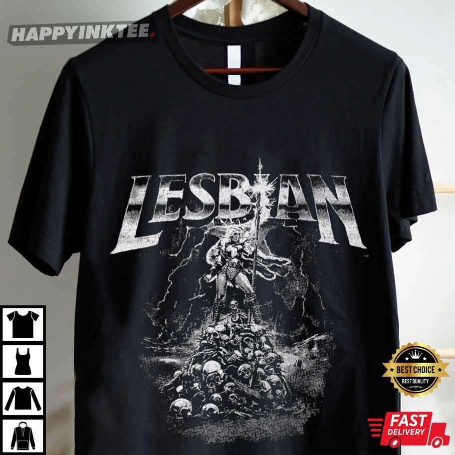 Lesbian Warrior Dark Fantasy Vintage T-Shirt Lesbian Warrior Dark Fantasy Vintage T-Shirt