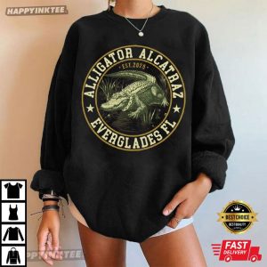 Alligator Alcatraz Everglades Florida Parody T Shirt (3)