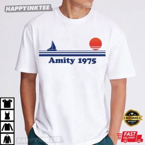 Jaws Amity Island 1975 T Shirt (2)