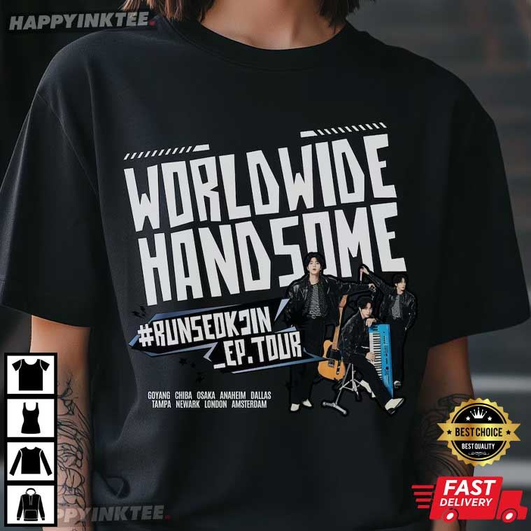 RunSeokJin Worldwide Handsome Tour Jin Concert T-Shirt