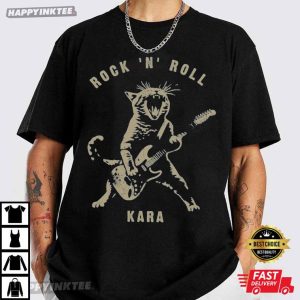 Rock Cat Playing Guitar T Shirt (1)
