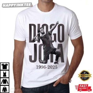Diogo Jota RIP 1996 2025 Gift For Fan T-Shirt