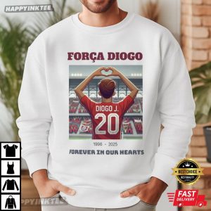 Força Diogo Jota Forever in Our Hearts Memorial T Shirt (2)