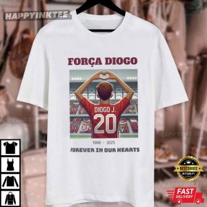 Força Diogo Jota Forever in Our Hearts Memorial T Shirt (3)